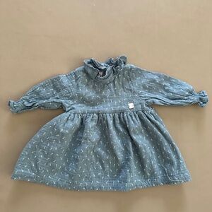 Like New Al Agua Patos Easter dress mini carrot print size 3-6 months 6 months